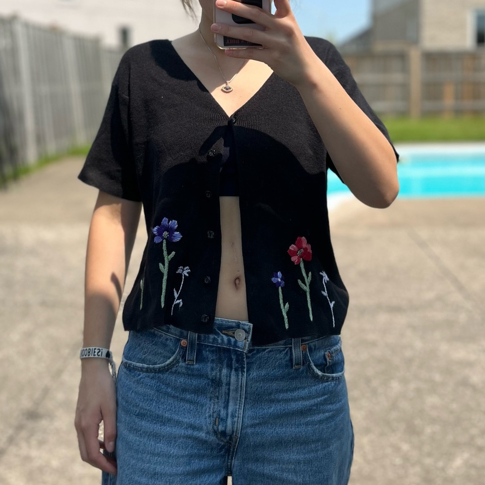 Floral cardigan